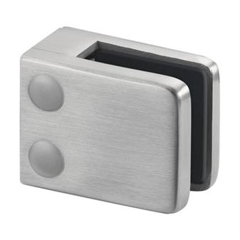 Kaidelasikiinnike 12mm lasille - Harjattu 316 haponkestävä (ULKOKÄYTTÖ)