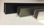 Colored Finishing U-Profiles - Brushed 13×19mm