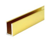 Colored Finishing U-Profiles - Gold 13×19mm