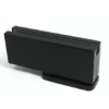 Black Glass door Hydraulic hinge MODERN GLASS SHOP www_lasit_fi ylasarana