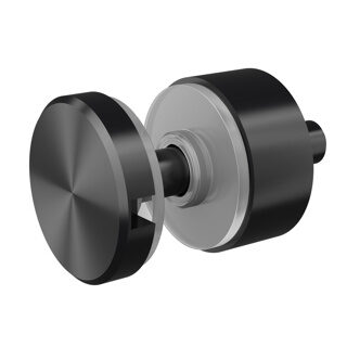 Lasin pistekiinnike D 30mm sisäkäyttö - Musta