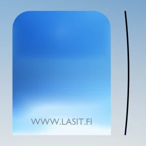 Caterpillar Next Gen Kaivinkone tuulilasi – ylempi lasi - Työkoneen lasi