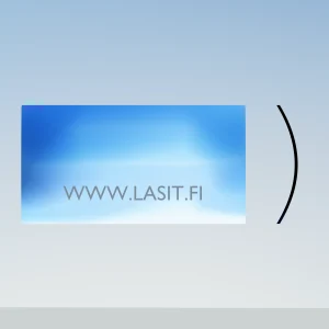 CAT 320 Kaivinkone tuulilasi – alempi lasi - Työkoneen lasi