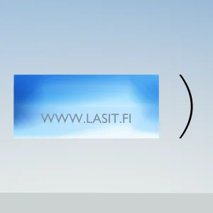 Hitachi ZX Kaivinkone tuulilasi – alempi lasi - Työkoneen lasi