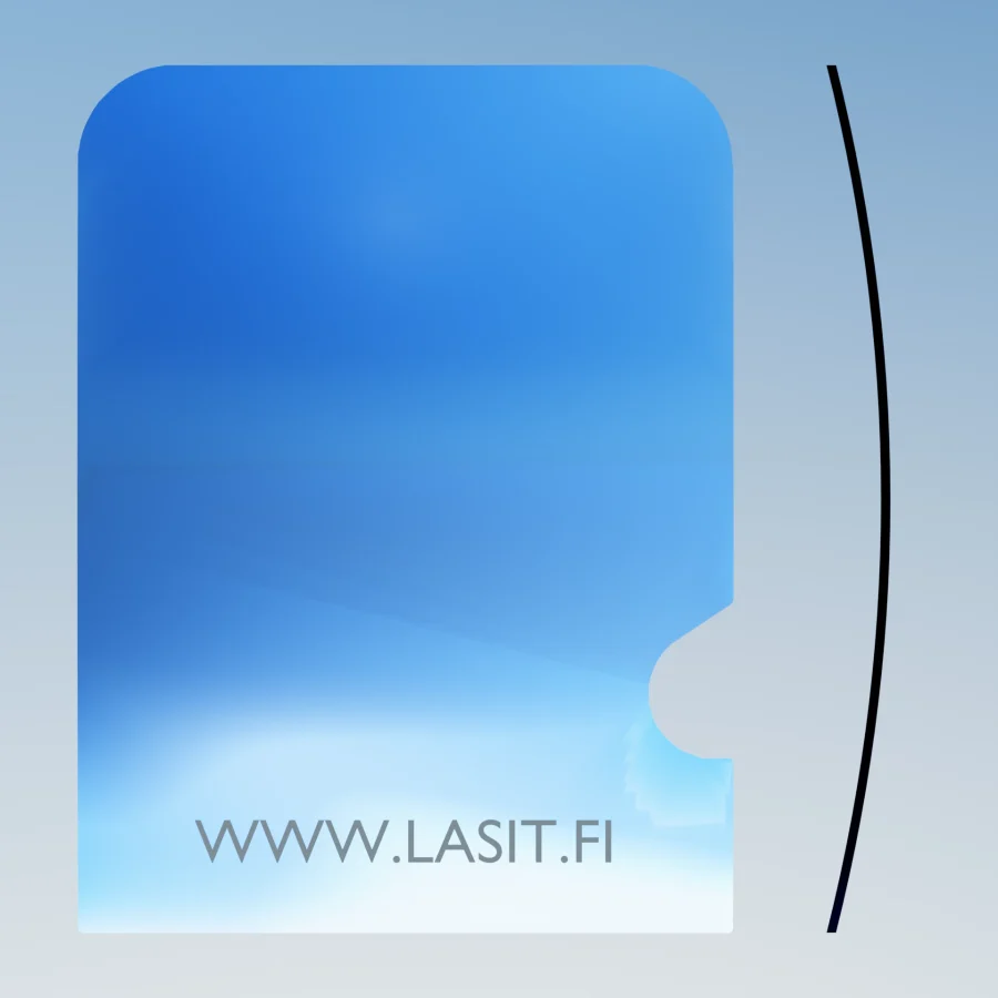 Hitachi ZX Excavator Windshield Glass – Upper glass